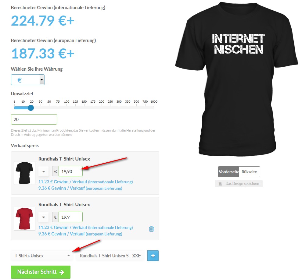 Nebenbei Geld verdienen mit T-Shirts