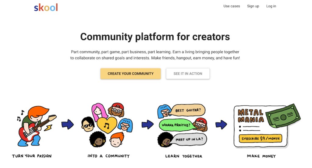 Skool.com Community und Mitgliederbereich
