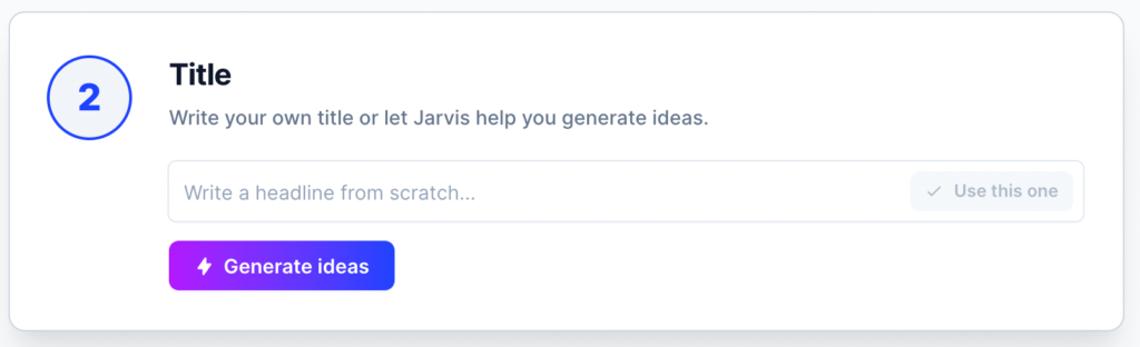 Jarvis AI Titel generieren