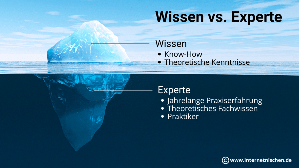 Unterschied Wissen vs. Experte