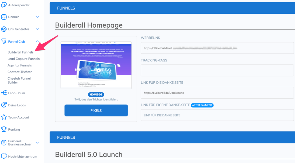 Builderall Funnels für Affiliates