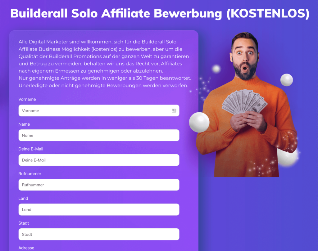 Builderall Solo Affiliate Bewerbung