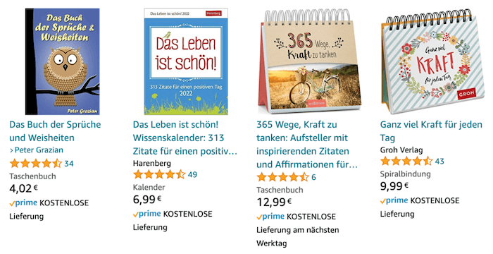 Low Content Bücher Zitate