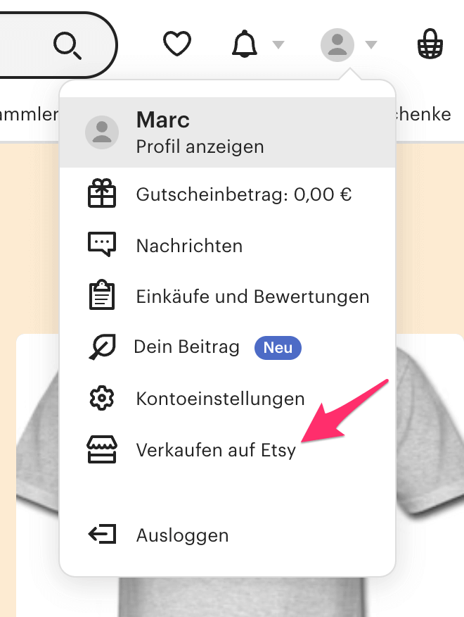 Verkaufen auf Etsy