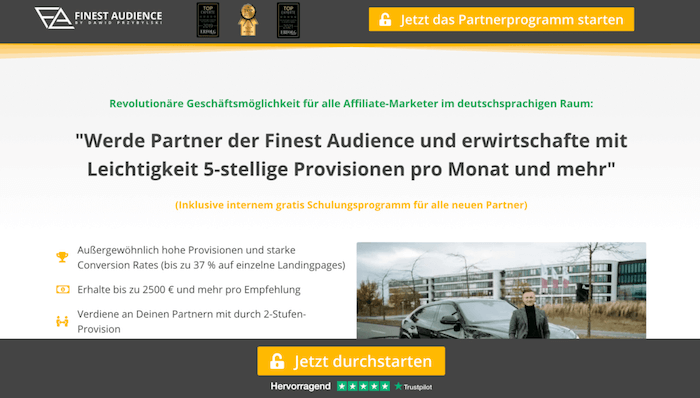 Finest Audience Affiliate Programm