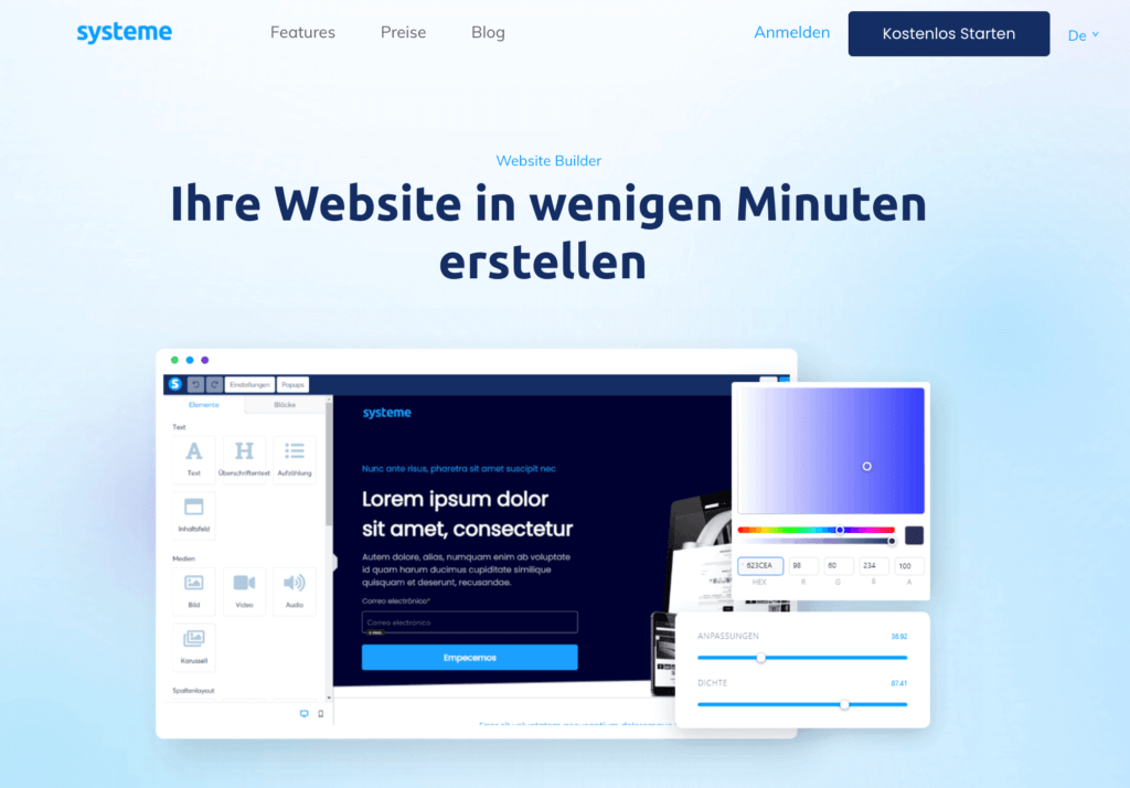 Systeme.io Website Builder