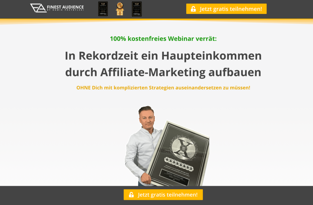 Affiliate Master Class von Dawid Przybylski