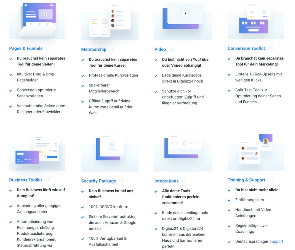 Digibiz24 Tools und Features