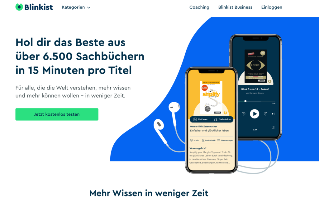 Blinkist Website