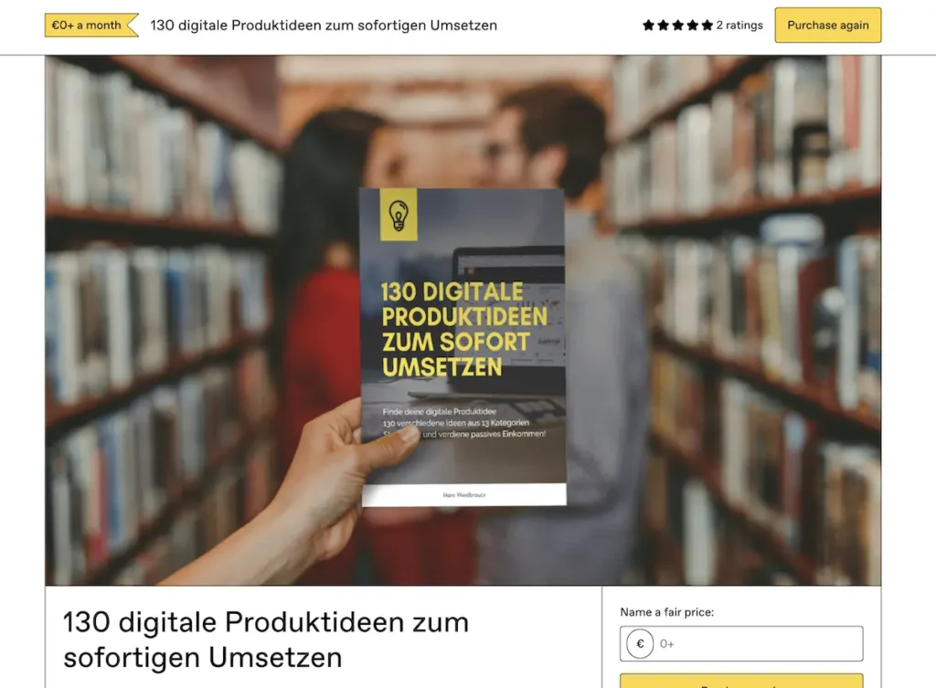 Gumroad Landingpage