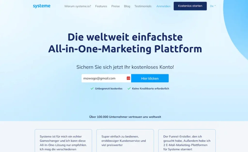 Systeme io Erfahrungen deutsch